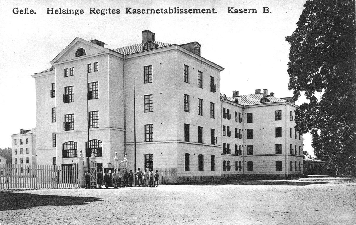 Gefle. Helsinge Regementes Kasernetablissement. Kasern B