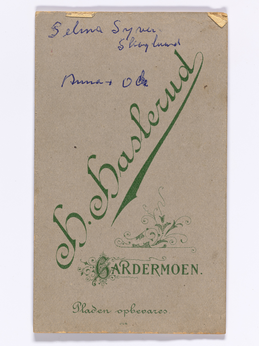 Familieportrett. Carte Visite  