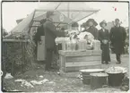 Höstmarknad på Vaksala torg, Uppsala 1912