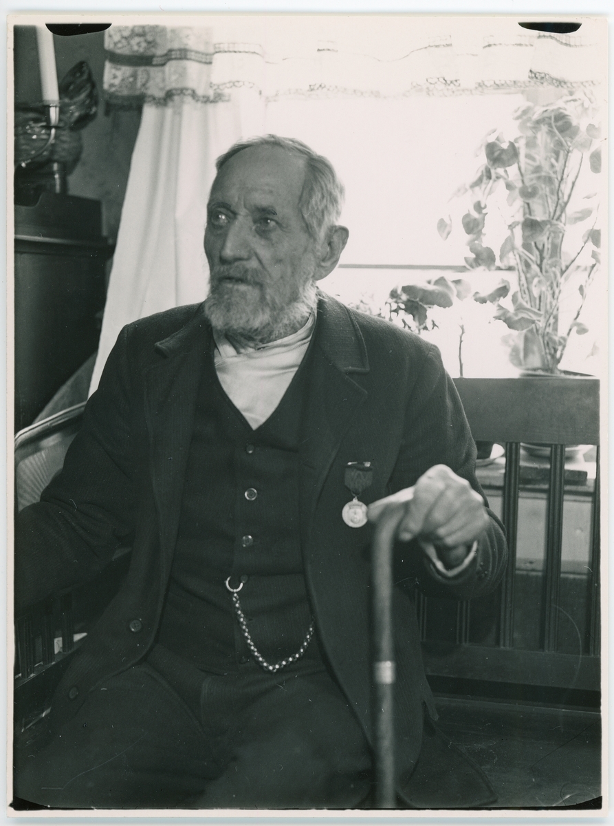 F d indelte korpralen Gustaf Ek i köket, Ekeby, Uppland