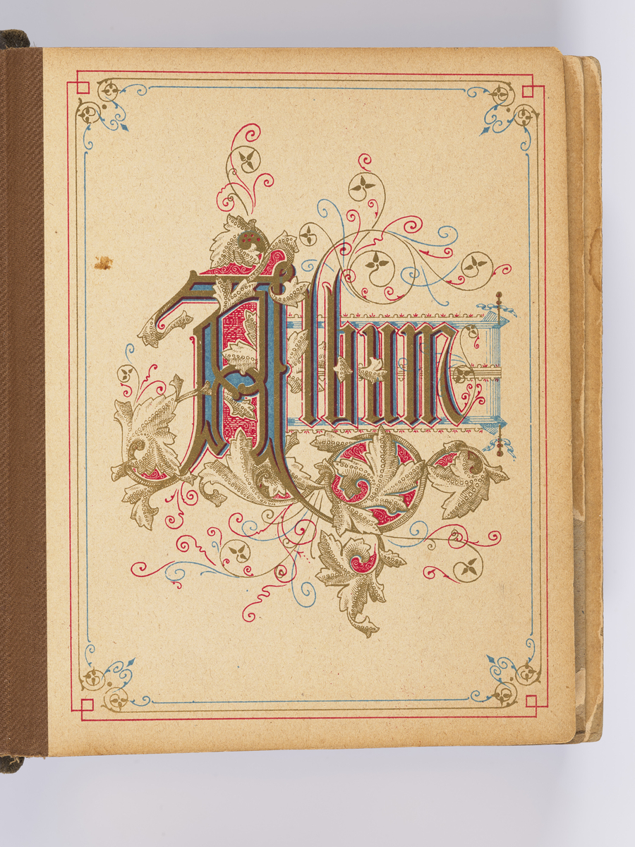 Fotoalbum med atelierfoto. Carte visite.