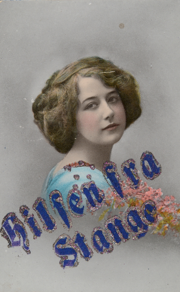Postkort, Stange, "Hilsen fra Stange"
