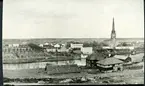 Västerås, Kyrkbacken.
Utsikt från Djäkneberget. 1869.