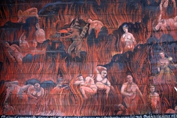 Takmålningar i Gräsmarks kyrka av Erik Jonaeus föreställande