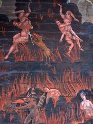 Takmålningar i Gräsmarks kyrka av Erik Jonaeus föreställande