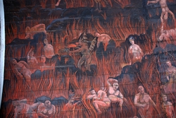 Takmålningar i Gräsmarks kyrka av Erik Jonaeus föreställande