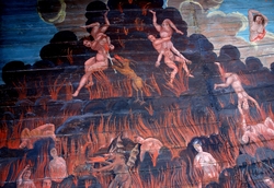 Takmålningar i Gräsmarks kyrka av Erik Jonaeus föreställande