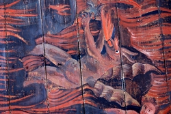 Takmålningar i Gräsmarks kyrka av Erik Jonaeus föreställande