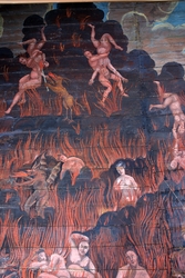 Takmålningar i Gräsmarks kyrka av Erik Jonaeus föreställande