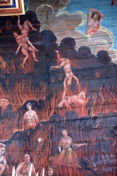 Takmålningar i Gräsmarks kyrka av Erik Jonaeus föreställande