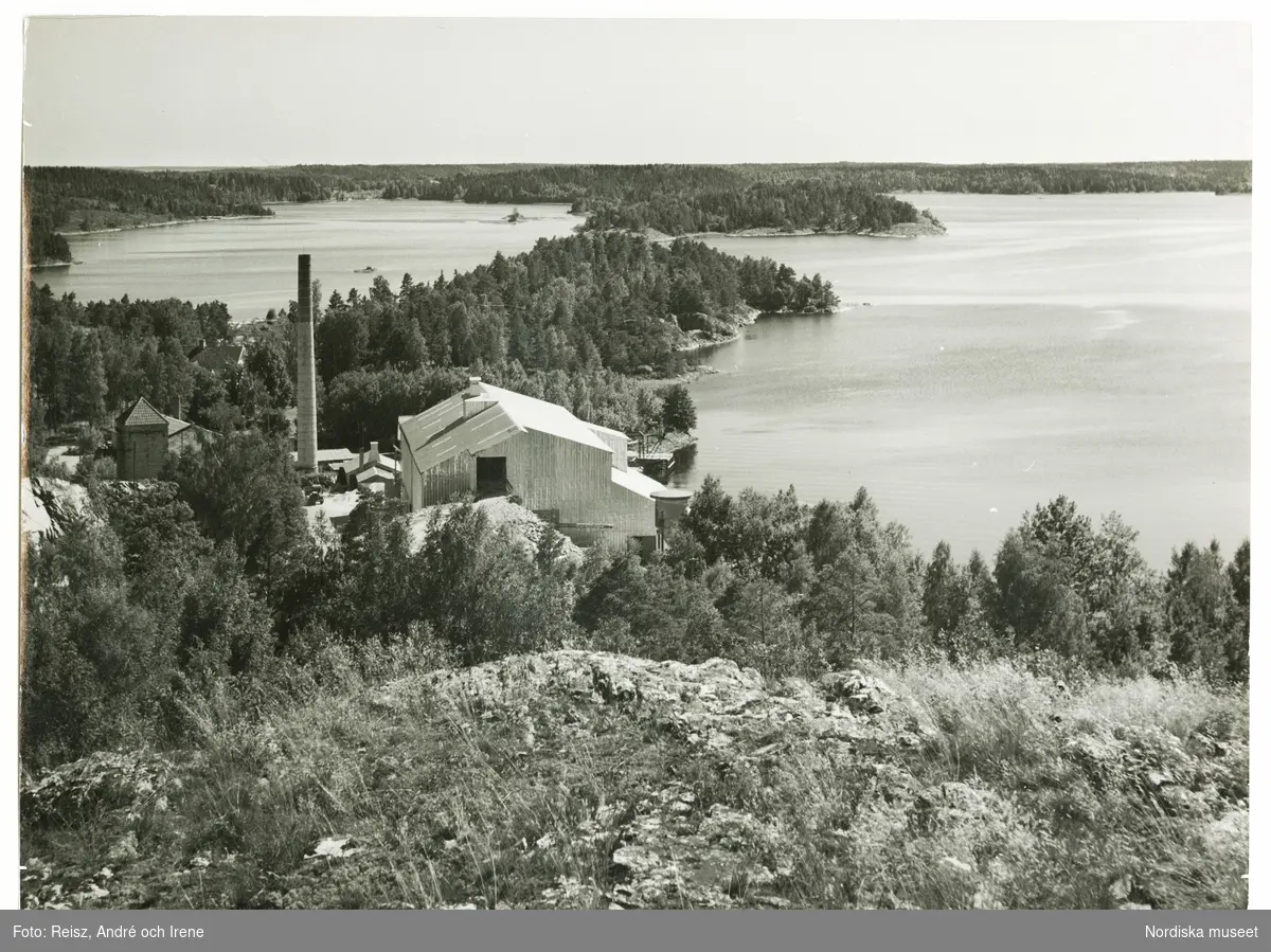 Dalsland. Utsikt över Svenska Silikatverken från 1902 vid Ånimskog.