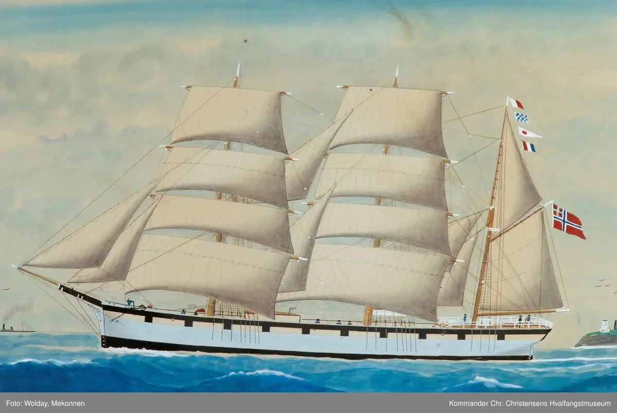 Bark GEORGESVILLE av Sandefjord, Capt. Carl Englund