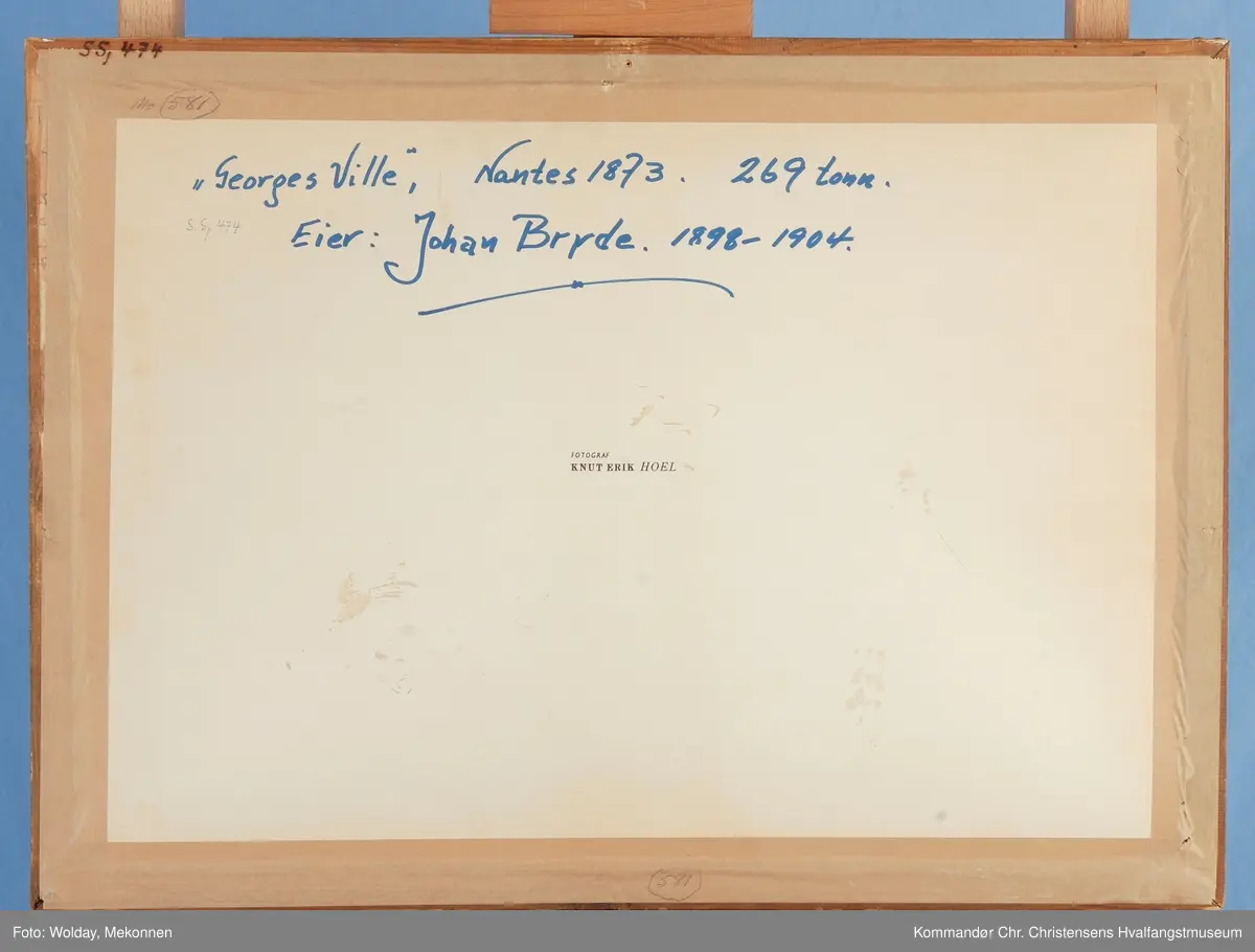 Bark GEORGESVILLE av Sandefjord, Capt. Carl Englund