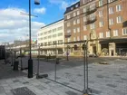 Trollhättan, Kungsgatan. Träden i allén har fällts