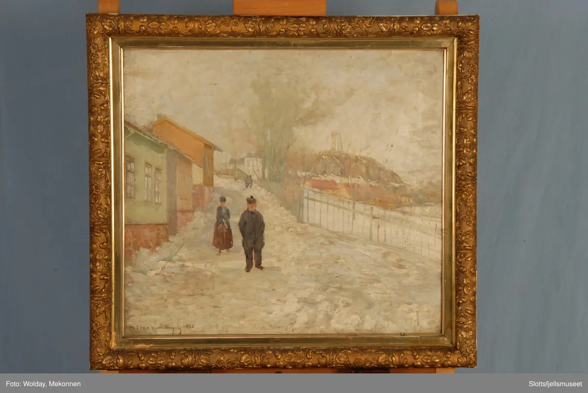 Utsikt fra Haugar mot Slottsfjellet