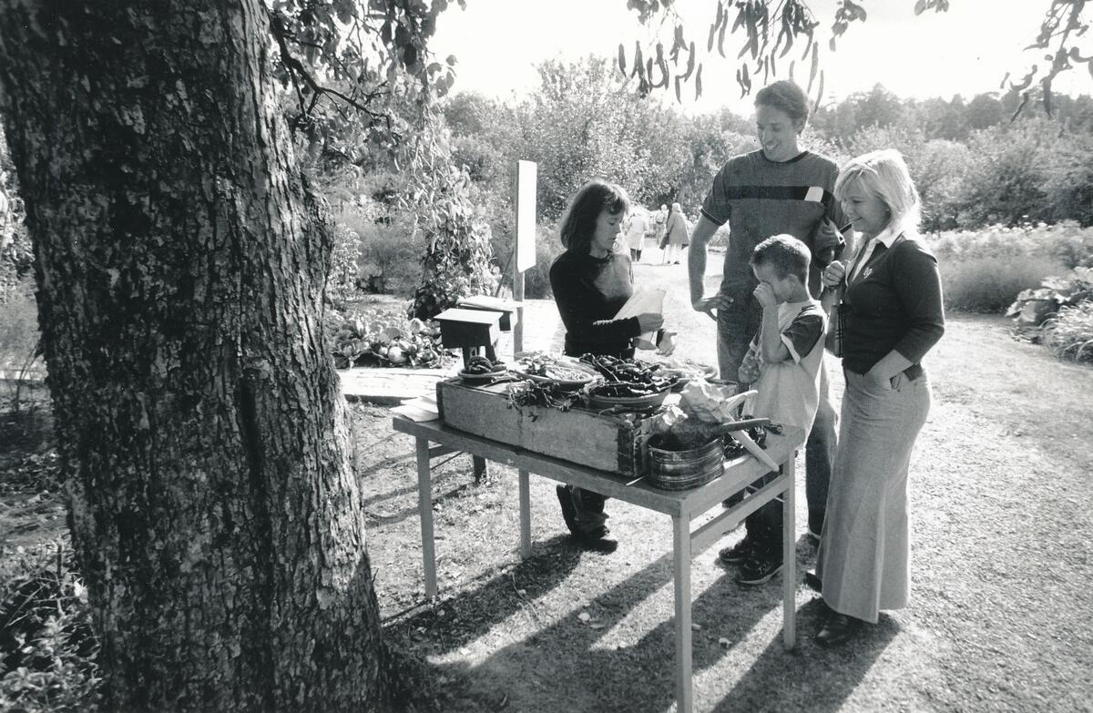 Höstmarknad i september månad på Stora Nyckelviken. Foto 2004.