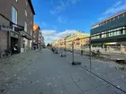 Trollhättan, Kungsgatan. Träden i allén har fällts