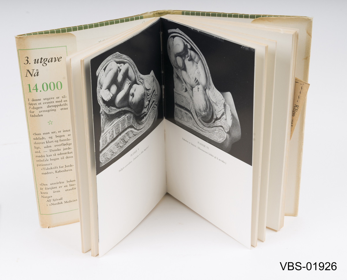 Bok med 124 sider, med trykt papiromslag, svart-hvitt tekst og illustrasjoner.
Tredje utgave, Bergen 1954.