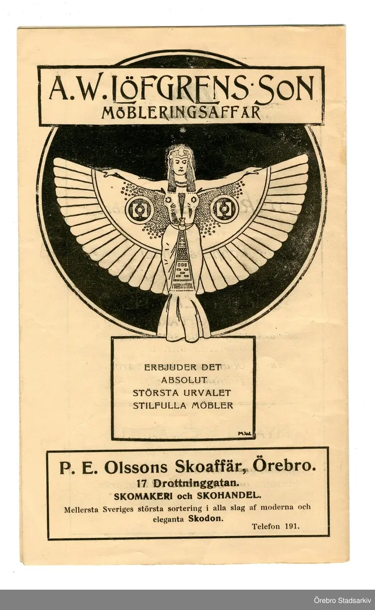 Idrottsprogram. Nationella tävlingar i friidrott, 1908-09-20. Tävlingsledare: Ch. Löfgren. Överdomare: Em. Grahn. Ordningsmarsalk: H. Lindgren. Läkare: Gustav Möller. Tävlingssekreterare: C. Hjorth. Härold: Erik Österberg. Måldomare: Karl Holm. Starter: E. Agardt. Tidtagare: Konrad Littorin, P. Lindström, P. Bergström, O. Carlsson, Vilh. Karlsson, Ejnar Grahn. Sekreterare: E. Thestrup. Varvräknare: Ingenjör Scholander och G. Karlsson. Ledare för hopptävlingarna: M. Kihlmark. Funktionärer vid hopptävlingarna: Ivar Lindmark och Oskar Bergström. Sekreterare vid hopptävlingarna: Helmer Åsell. Ledare för kasttävlingarna: P. Källander. Funktionärer vid kasttävlingarna: A. Arvidsson och Aug. Österberg. Sekreterare vid kasttävlingarna: Helge Eriksson. Tävlande: E. Lindskog, T. Sandberg, E. Lindblad, E. Grandell, A. Spanier, E. Sjöqvist, J. Hallman, Ch. Jakobsson, E. Eriksson, M. Öholm, G. Carlén, N. Georgii, V. Cederlund, Hj. Westerlund, H. Lindskog, H. Wieslander, Axel Lindqvist, K. Eriksson, Bror Modig, E. Lemming, B. G:sson, Erik Grahn, A. Pettersson, S. Hagander, S. Santesson, G. Andersson, S. Jönsson, E. Fredriksson, J. Svanberg, M. Svanbäck, K. Svärd, E. Gelin, H. Ericson, E. Andersson, K. Nejström, H. Åsell, O. Granstedt, Thor Friman, S. Åkerblom, B. Carlsson, F. Anell, A. Blomgren, E. Hedenlund, C. A. Andersson, G. de la Gardie, Hj. Söderström, E. Andersson, G. Ekman, A. Frykholm.