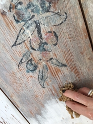 Takmålning utförd av Olof Dahlström på gården Där Väst i Bob