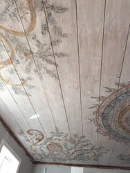 Takmålning utförd av Olof Dahlström på gården Där Väst i Bob