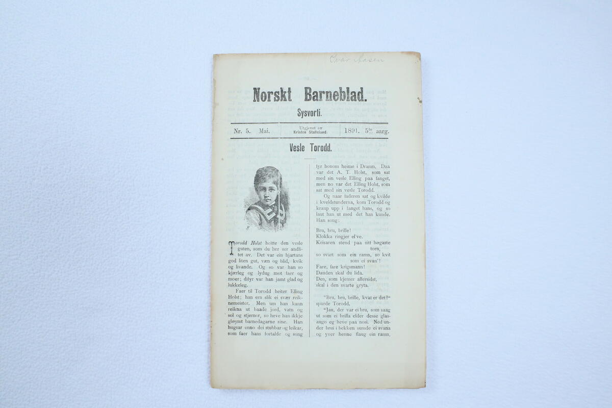 Tidsskrift frå boksamlinga til Ivar Aasen