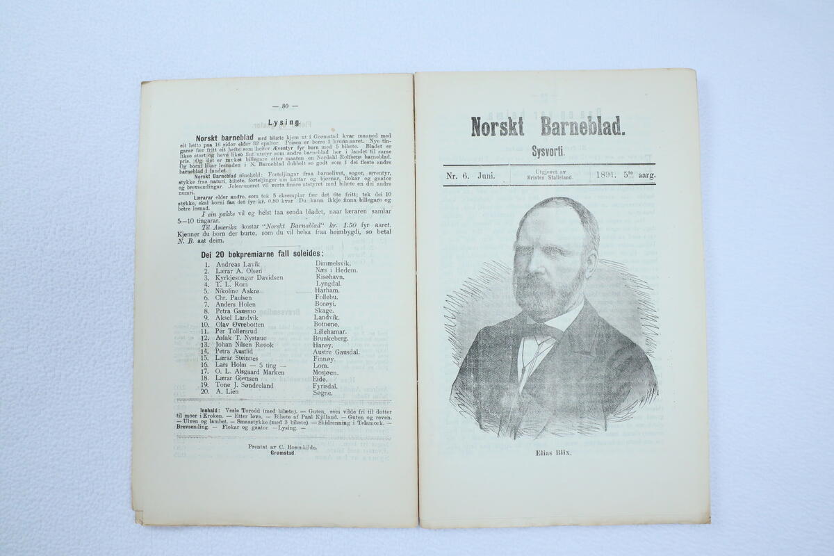 Tidsskrift frå boksamlinga til Ivar Aasen