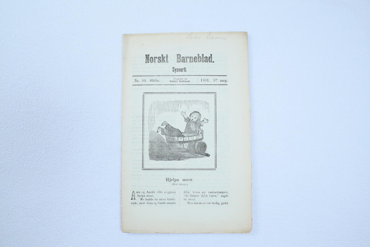 Tidsskrift frå boksamlinga til Ivar Aasen