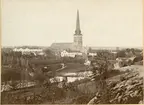 Västerås.
Vy tagen från Lustigkulla, mot Domkyrkan, c:a 1880.