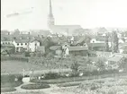 Västerås.
Vy tagen från Mariaberget, mot nordost, 1871.