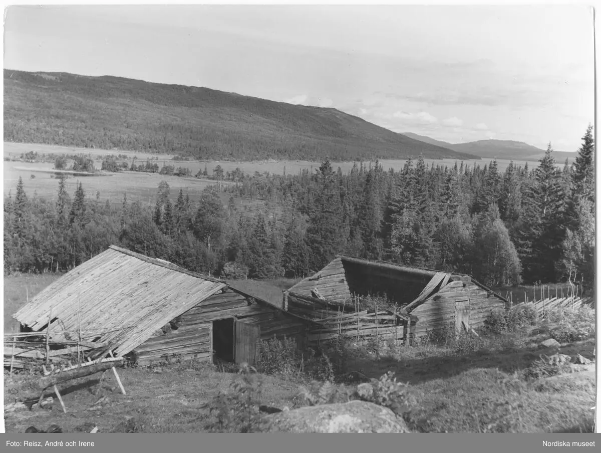 Jämtland. Fädbodvallar utanför Ottsjön.