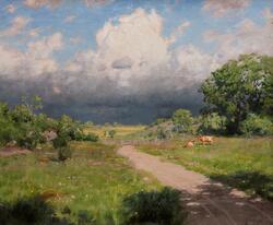 Annalkande oväder [Oljemålning]