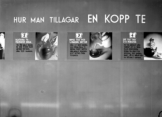 Reklam för te.
Fotografens ant: Te-propagandan.