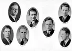 Seminaristernas Kamratalbum. År 1937. Kjell Johansson. Tage Persson. Åke Källén. Bengt Ohlsson. Bertil Liss. Ingemar Nordin. Arne Magnusson.