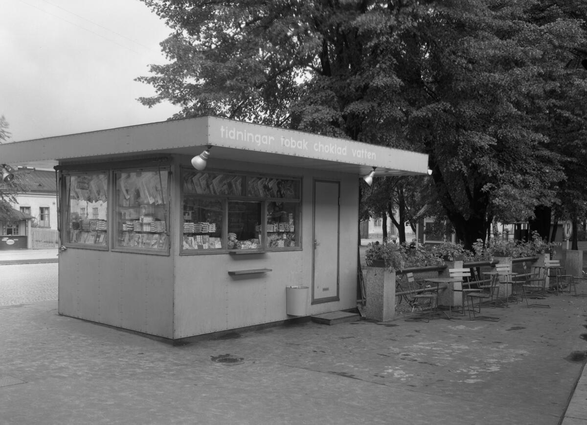 Pressbyrån vid centralstationen år 1938.