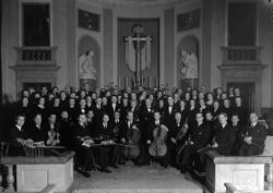 Musiker och förmodligen kör i Domkyrkan.
Fotografens ant:Ban