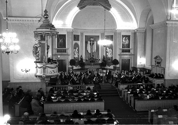 Orkesterföreningens konsert i Domkyrkan.