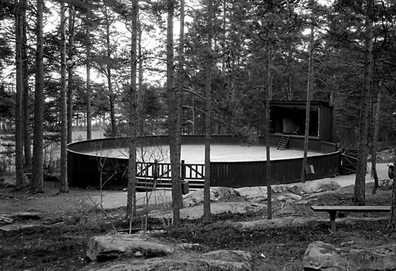 Nya dansbanan i Maribergsskogen