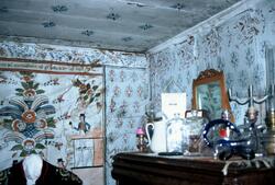 Interiört måleri på gården Hagen. Väggmålningarna är utförda