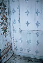 Interiört måleri på gården Hagen. Väggmålningarna är utförda