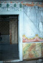 Interiör från Bryggegården med dekormåleri av Anders Nilsson