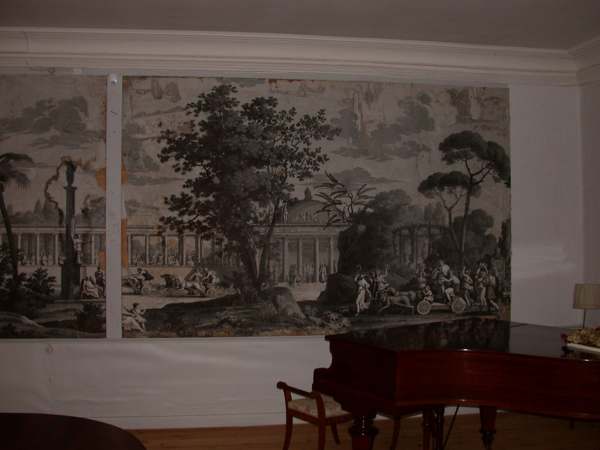 Väggmålning på Gunneruds gård.