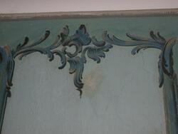 Väggmålning i huvudbyggnaden på Mässviks gård utförd av Hans