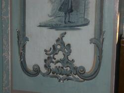 Väggmålning i huvudbyggnaden på Mässviks gård utförd av Hans