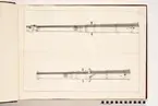 Avbildning föreställande eldrör tagna som troféer av den svenska armén med fästningen Torn den 4 oktober 1703. Ingår i volym med avbildade kanontroféer tagna åren 1703-1706.