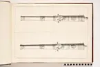 Avbildning föreställande eldrör tagna som troféer av den svenska armén med fästningen Torn den 4 oktober 1703. Ingår i volym med avbildade kanontroféer tagna åren 1703-1706.