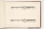 Avbildning föreställande eldrör tagna som troféer av den svenska armén med fästningen Torn den 4 oktober 1703. Ingår i volym med avbildade kanontroféer tagna åren 1703-1706.