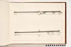 Avbildning föreställande eldrör tagna som troféer av den svenska armén i Polen den 4 oktober 1703 och utur staden Strasburg (Brodnica) den 16 oktober 1703. Ingår i volym med avbildade kanontroféer tagna åren 1703-1706.