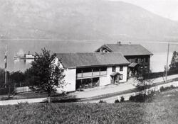 Engerodden skysstasjon før flytting fra Ådalen ved Sperillen i Buskerud