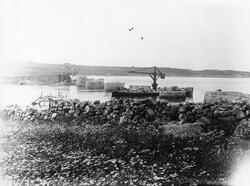 Fra byggingen av Hafrsfjordsbrua i Stavanger Rogaland